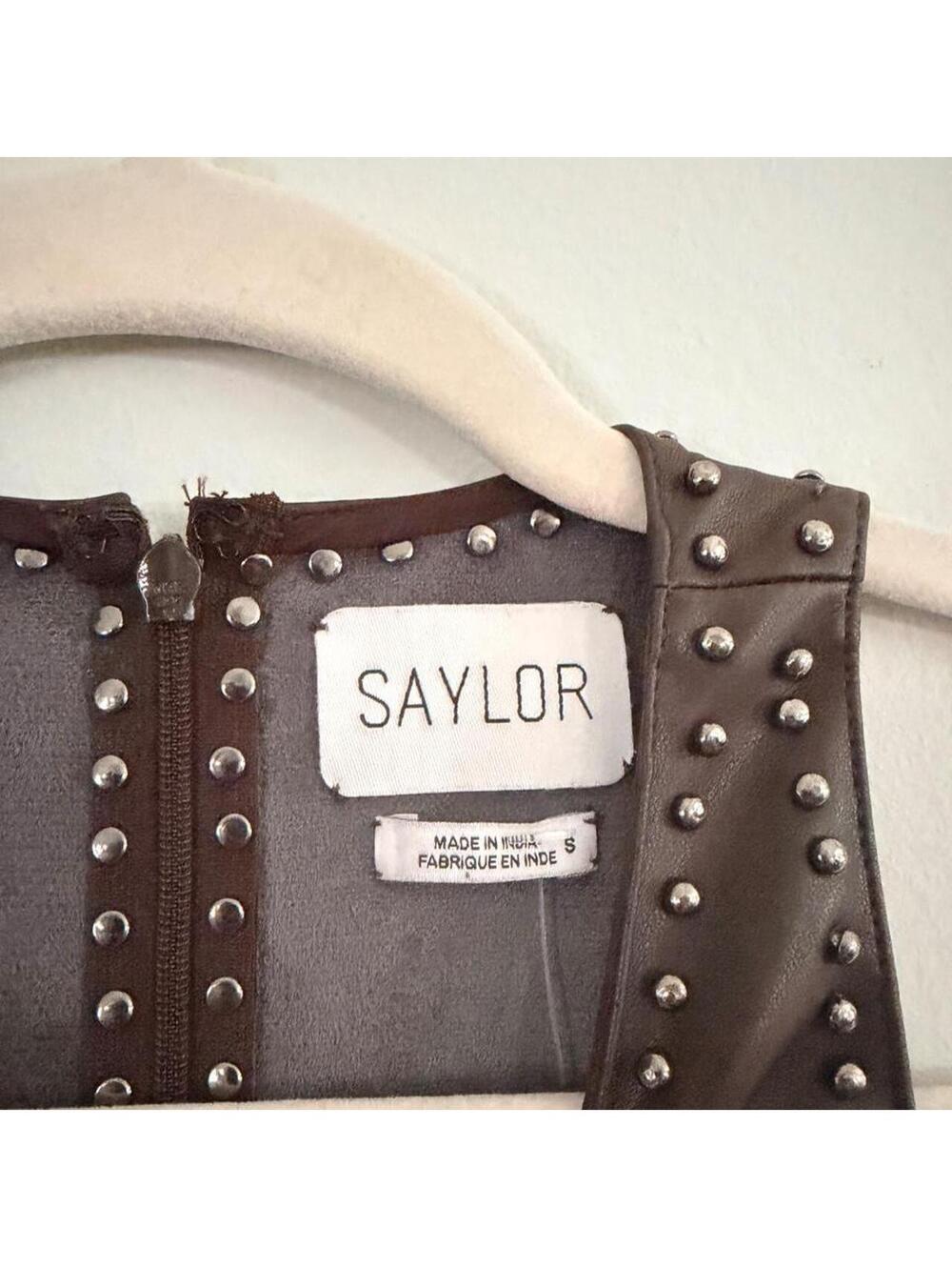 Saylor Damian Vegan-Leather Mini Dress - Picture 7 of 9